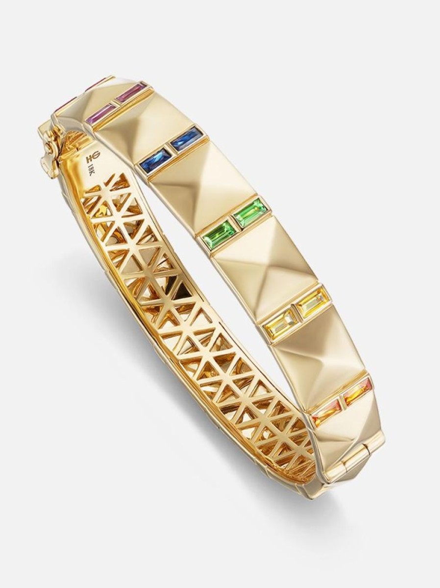 Jewelry Harwell Godfrey | Double Baguette Stud Bangle