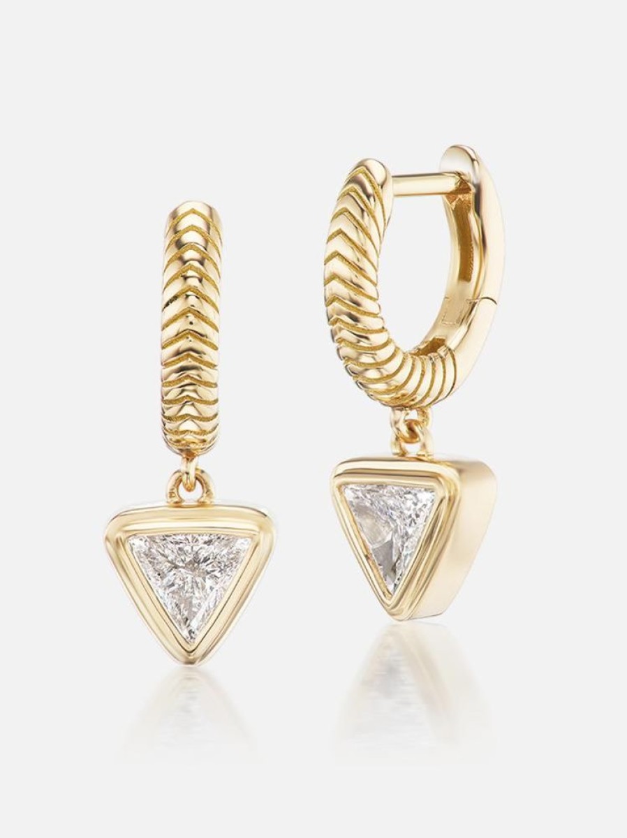 Jewelry Harwell Godfrey | Trillion Drop Huggies