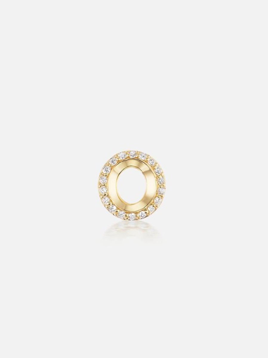 Jewelry Harwell Godfrey | Knife Edge Initial O Stud Earring Rts