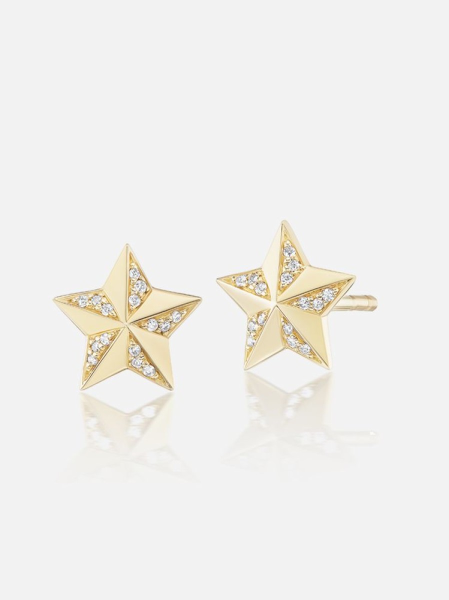 Jewelry Harwell Godfrey | Tiny Star Stud Earrings