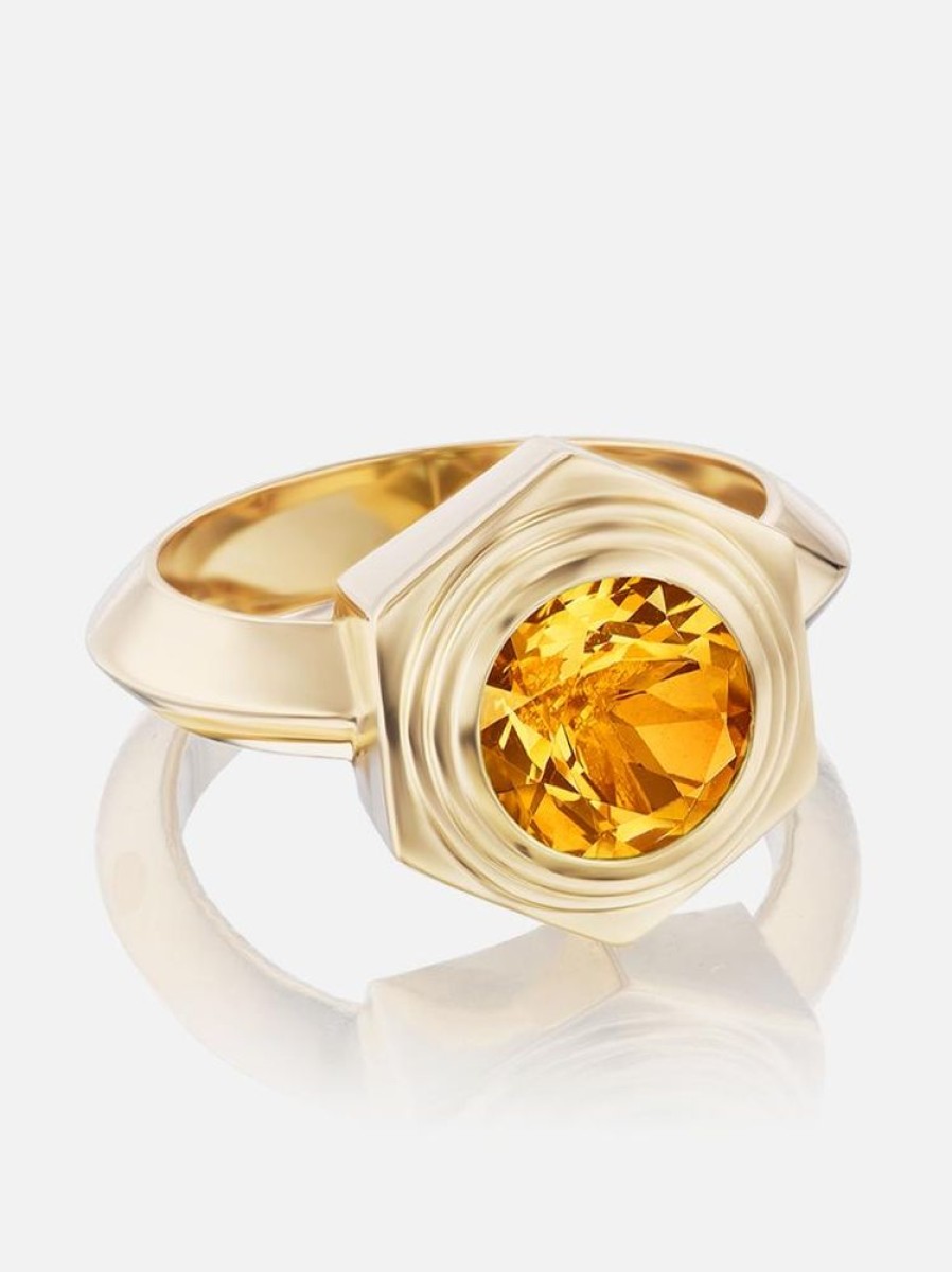 Jewelry Harwell Godfrey | Hexed Citrine Ring