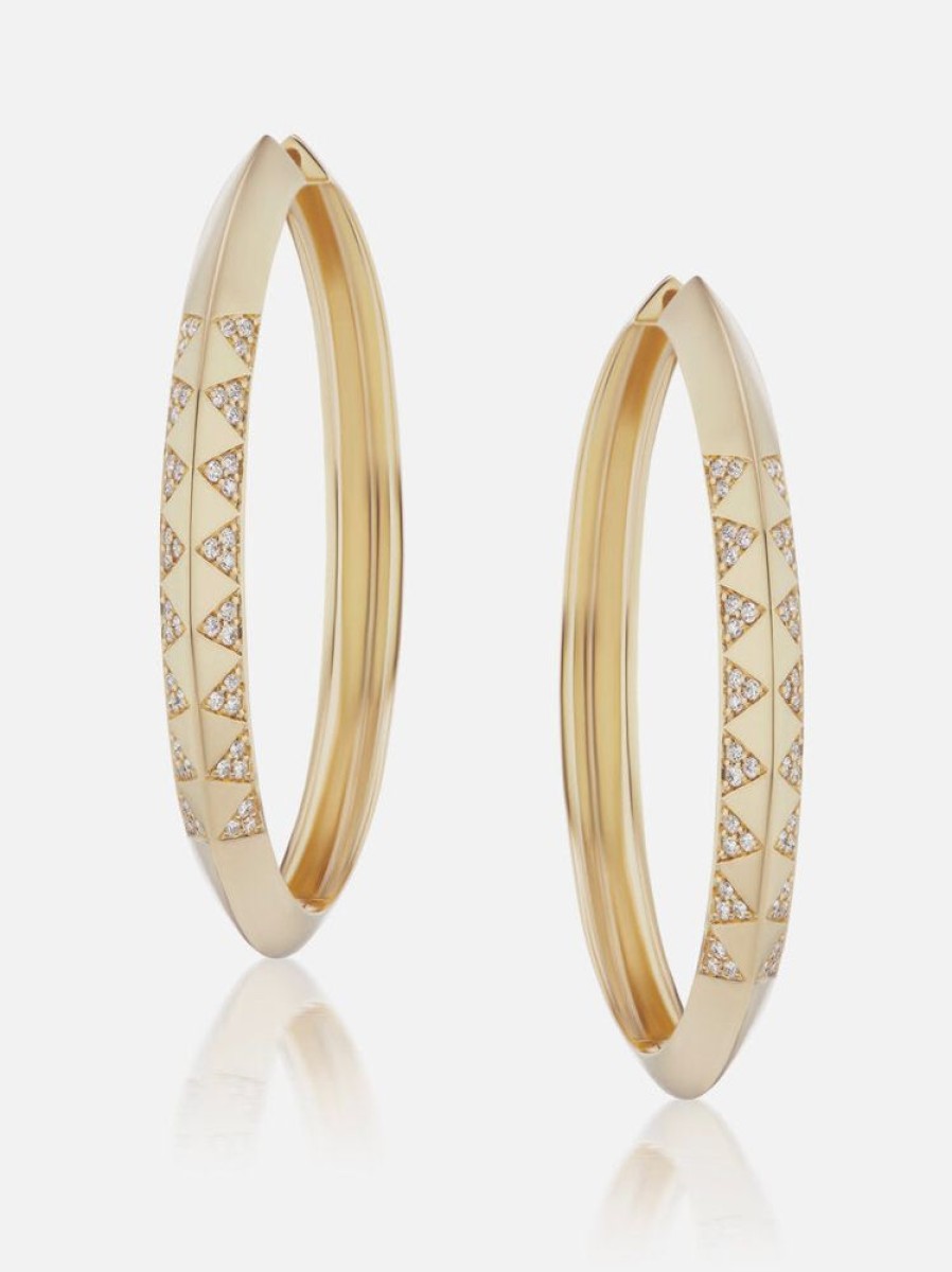 Jewelry Harwell Godfrey | Knife Edge Hoop Earrings