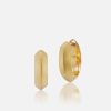 Jewelry Harwell Godfrey | 22K Gold Knife Edge Huggie Earrings