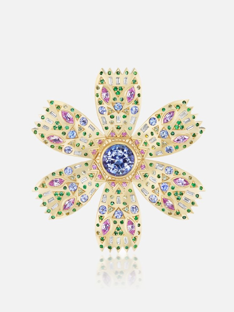 Jewelry Harwell Godfrey | Poppy Brooch Tanzanite