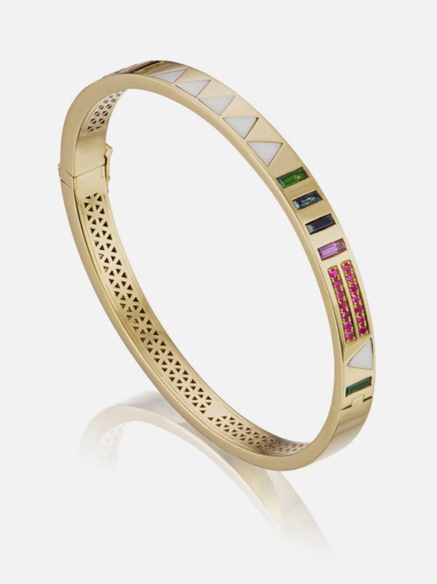 Jewelry Harwell Godfrey | Juju Bangle - Triangle Inlay