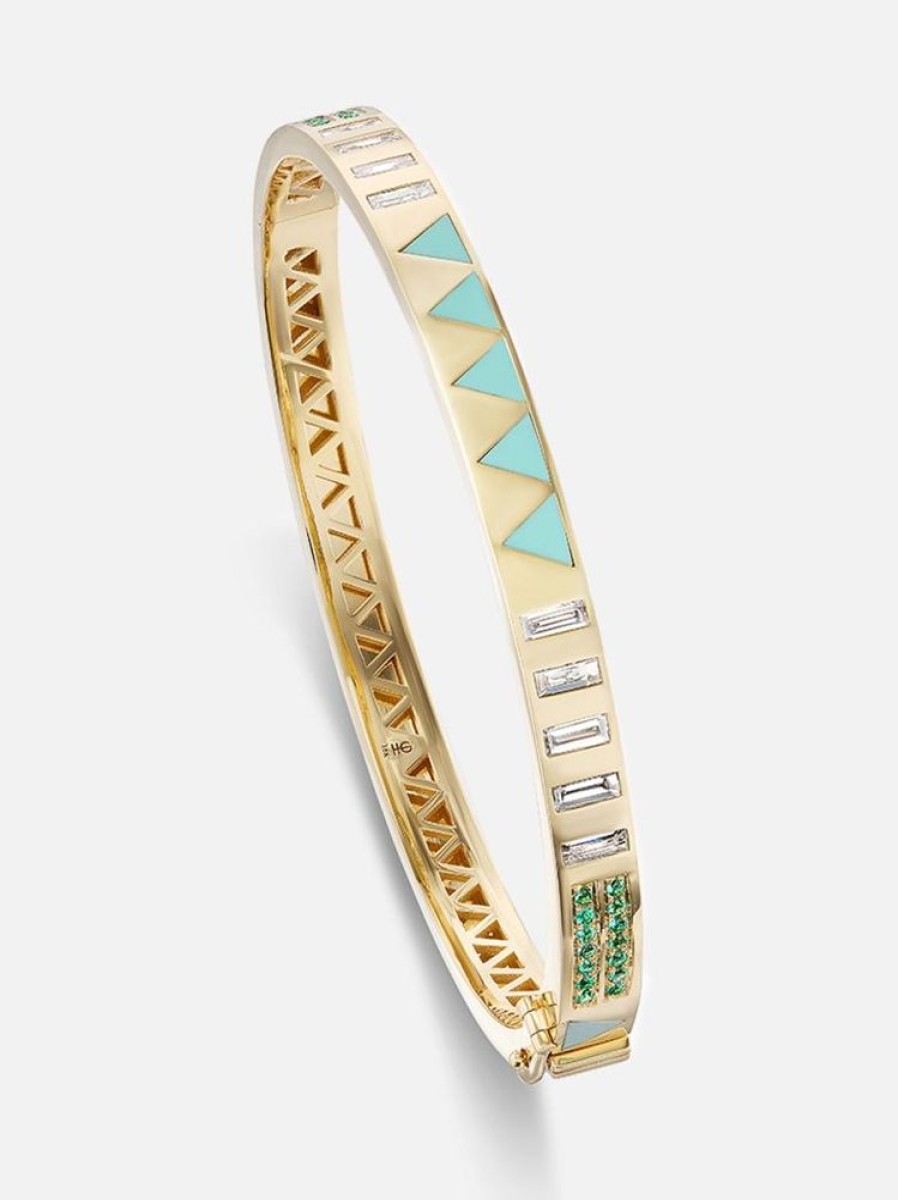 Jewelry Harwell Godfrey | Juju Bangle - Triangle Inlay