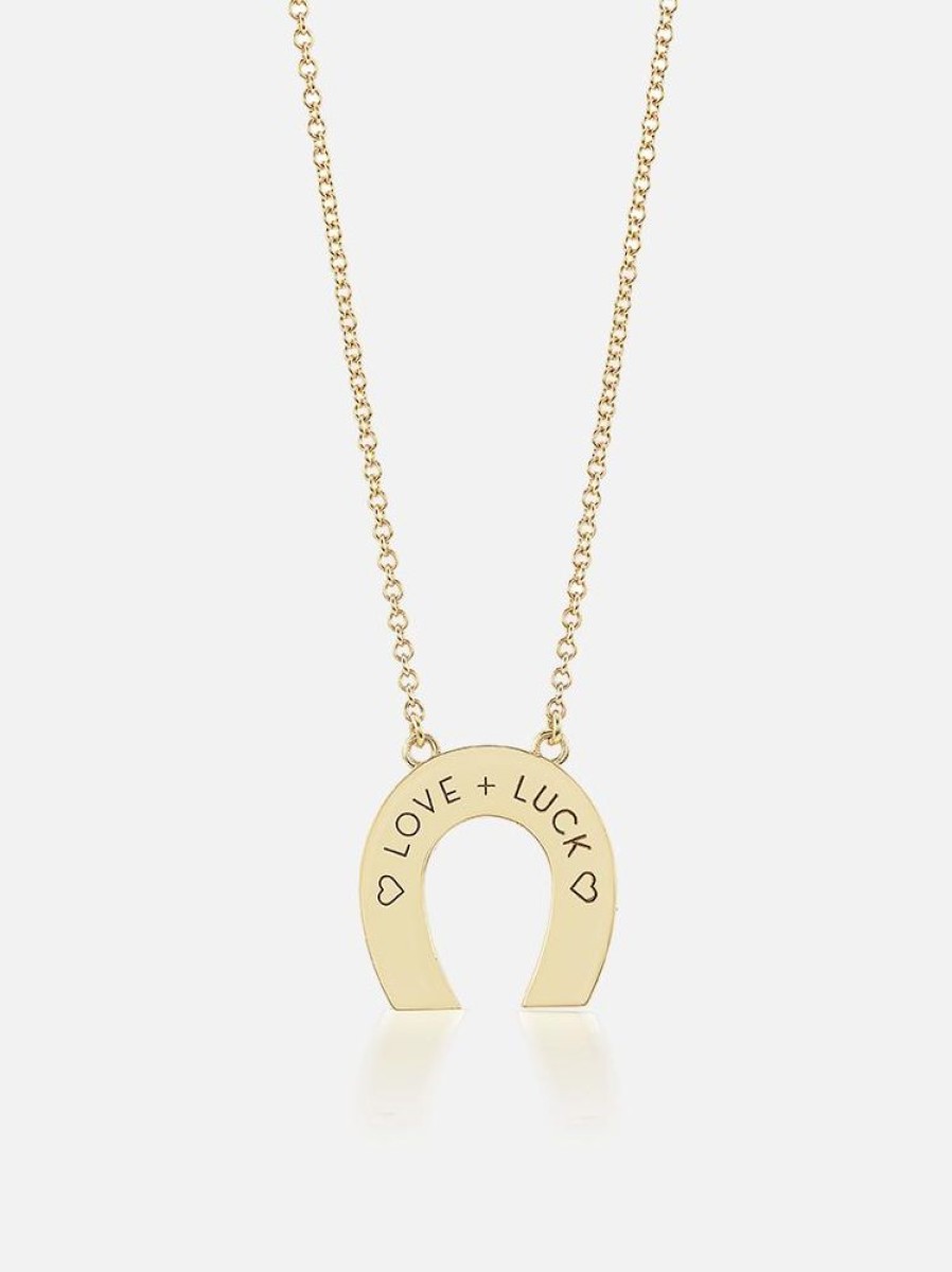 Jewelry Harwell Godfrey | Mini Horseshoe Pendant Necklace