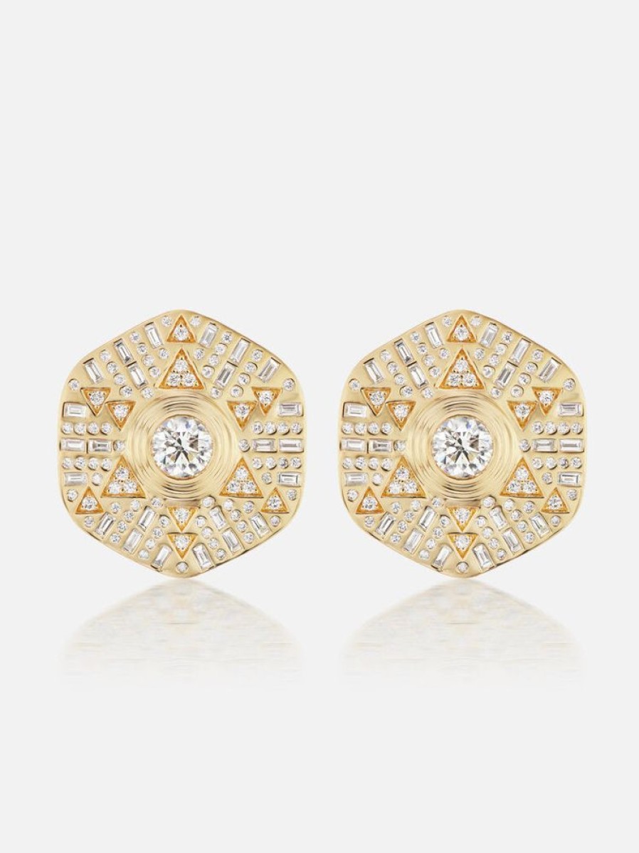 Jewelry Harwell Godfrey | Stardust Major Button Stud Earrings