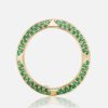 Jewelry Harwell Godfrey | Rosa Pave Knife Edge Band, Emerald