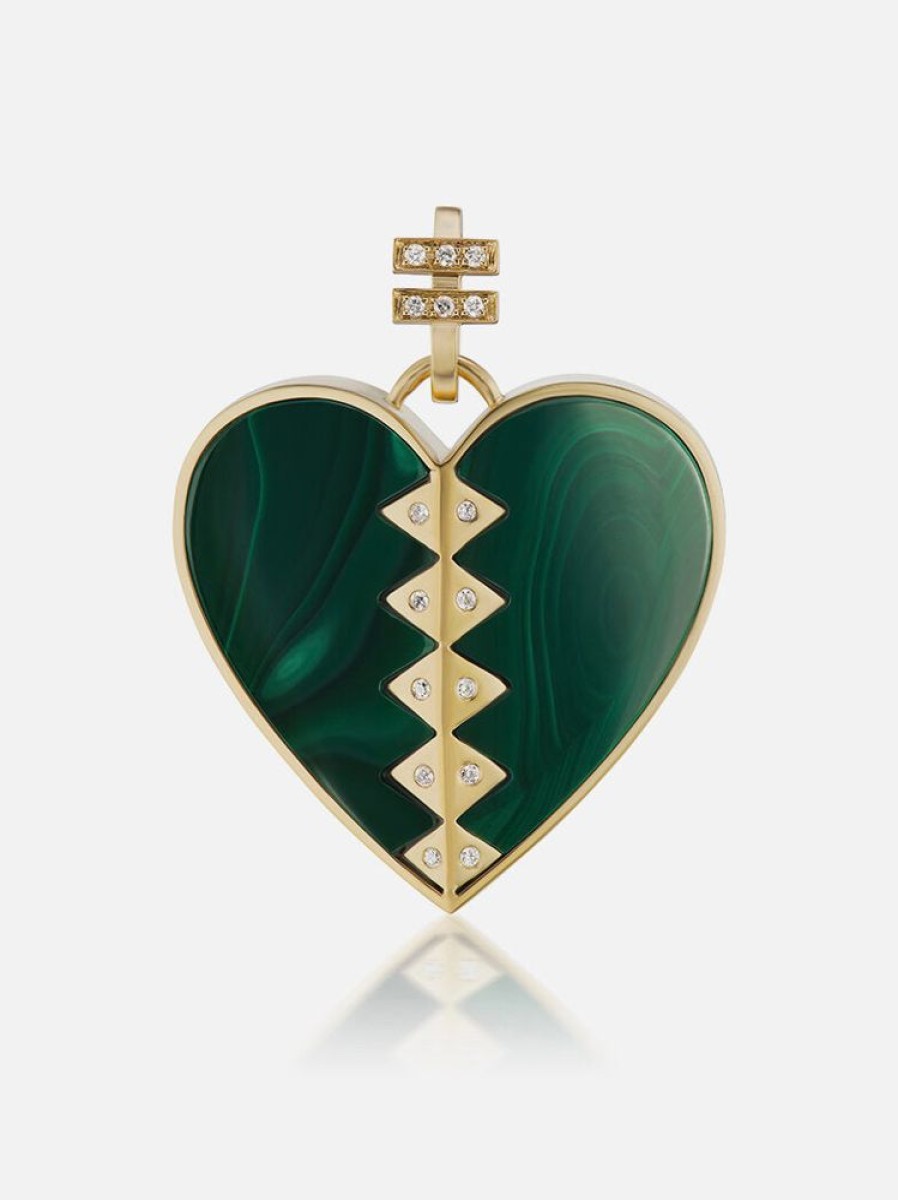 Jewelry Harwell Godfrey | Malachite Heart To Benefit World Central Kitchen