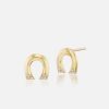 Jewelry Harwell Godfrey | Tiny Horseshoe Stud Earrings