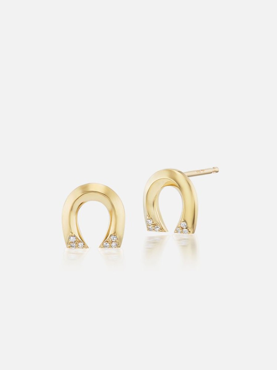 Jewelry Harwell Godfrey | Tiny Horseshoe Stud Earrings