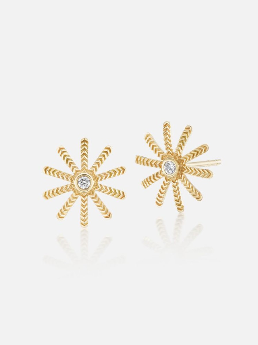 Jewelry Harwell Godfrey | Tiny Sunflower Studs