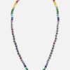 Jewelry Harwell Godfrey | 32" Tahitian Pearl And Rainbow Bead Foundation Necklace