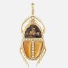 Jewelry Harwell Godfrey | Scarab Pendant Smokey Topaz