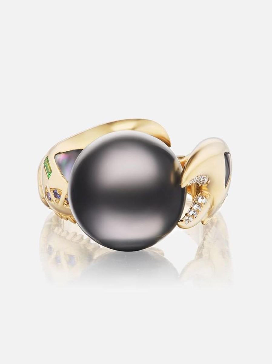 Jewelry Harwell Godfrey | Dark Pearl Claw Ring