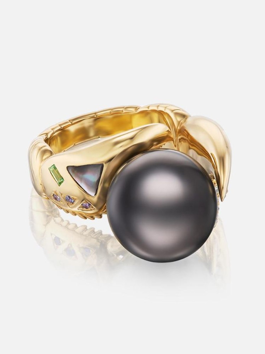 Jewelry Harwell Godfrey | Dark Pearl Claw Ring