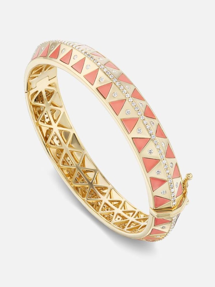 Jewelry Harwell Godfrey | Chubby Stone Inlay Bangle