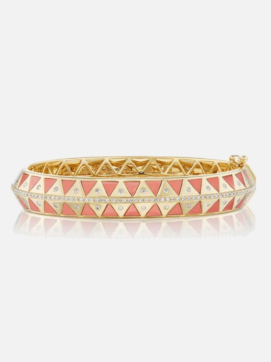 Jewelry Harwell Godfrey | Chubby Stone Inlay Bangle