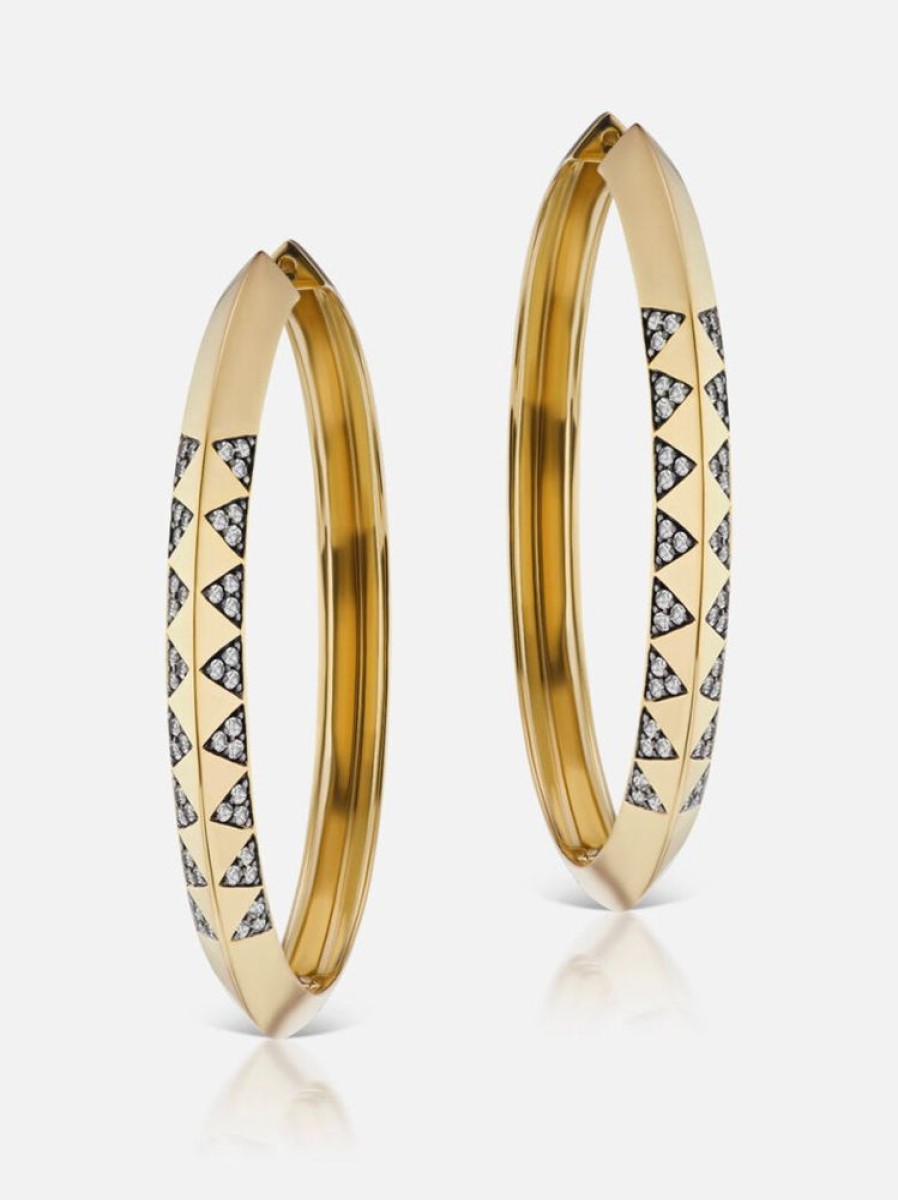 Jewelry Harwell Godfrey | Knife Edge Hoop Earrings