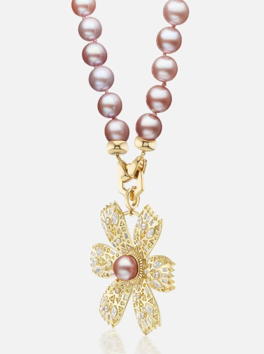 Jewelry Harwell Godfrey | Pearl Poppy Pendant Necklace Set