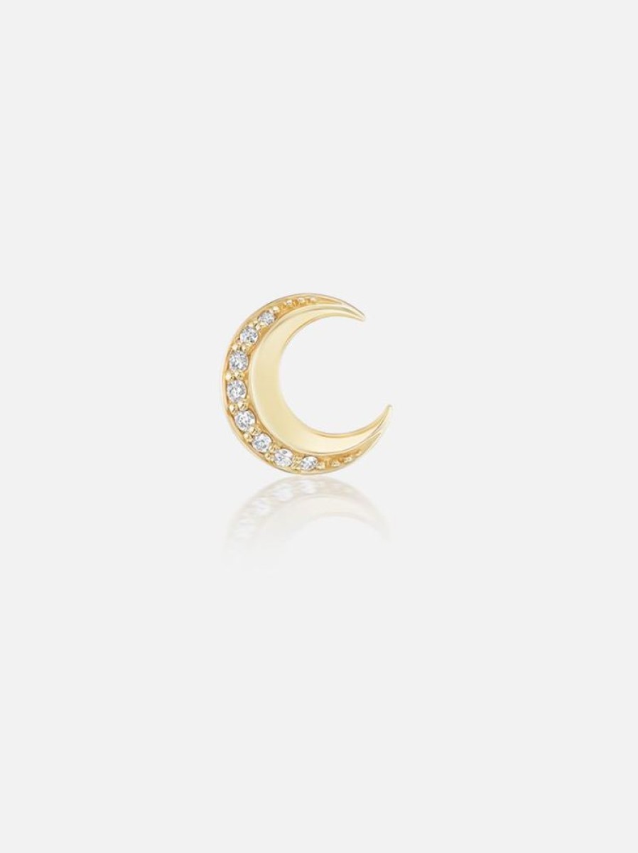 Jewelry Harwell Godfrey | Tiny Moon Stud Single