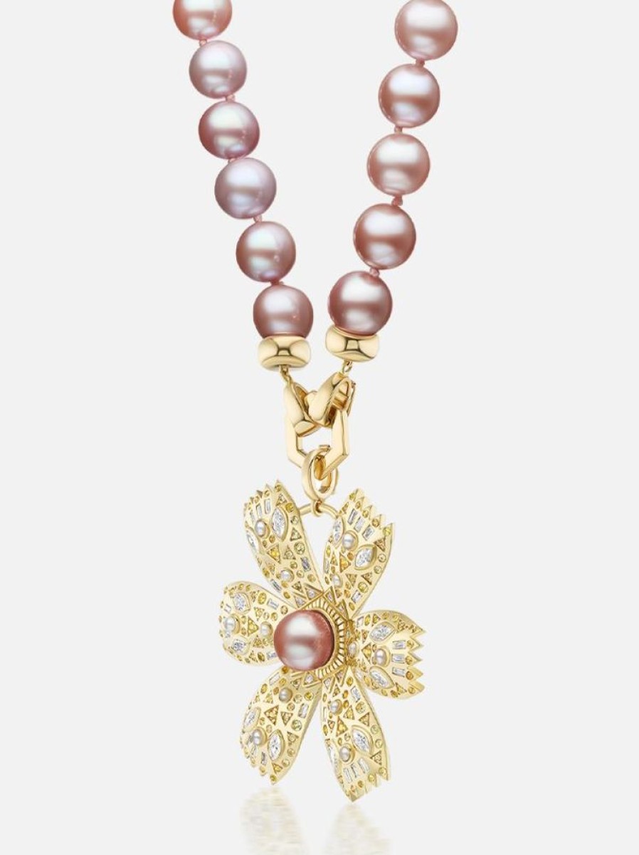 Jewelry Harwell Godfrey | Pearl Poppy Pendant Necklace Set