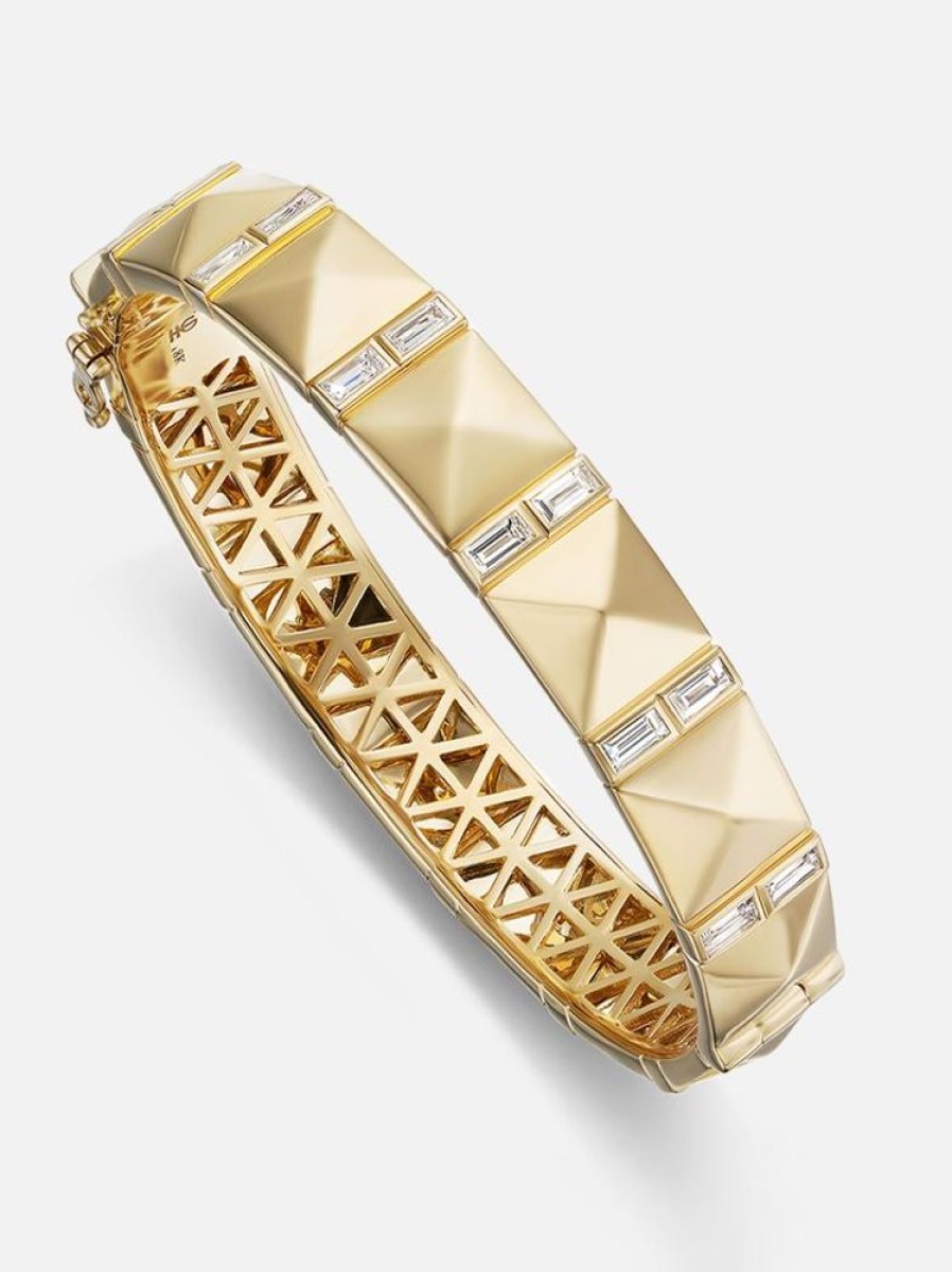 Jewelry Harwell Godfrey | Double Baguette Stud Bangle