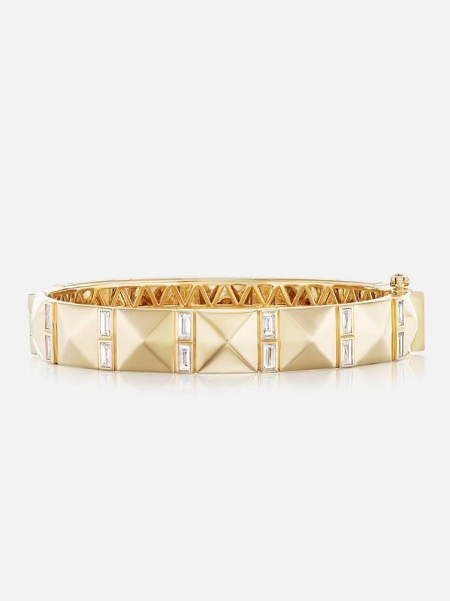 Jewelry Harwell Godfrey | Double Baguette Stud Bangle