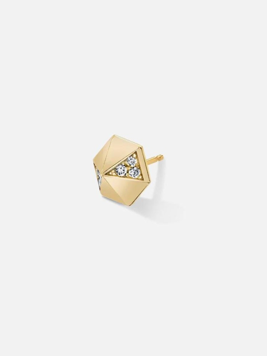 Jewelry Harwell Godfrey | Pyramid Stud Earring Single