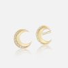 Jewelry Harwell Godfrey | Tiny Moon Stud Earrings