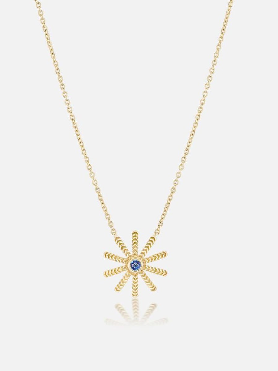 Jewelry Harwell Godfrey | Tiny Sunflower Pendant Necklace