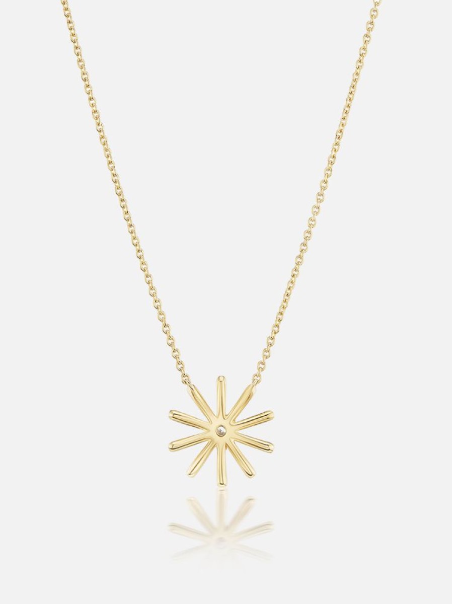 Jewelry Harwell Godfrey | Tiny Sunflower Pendant Necklace