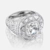 Jewelry Harwell Godfrey | Chunky Stardust Platinum Ring