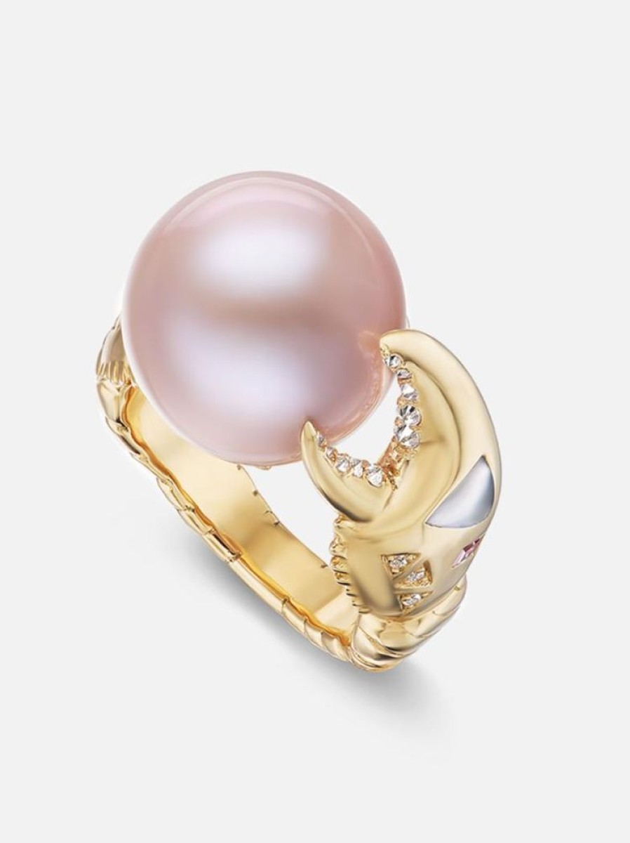 Jewelry Harwell Godfrey | Pink Pearl Claw Ring