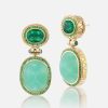 Jewelry Harwell Godfrey | Chrysoprase - Emerald Drop Earrings Rts