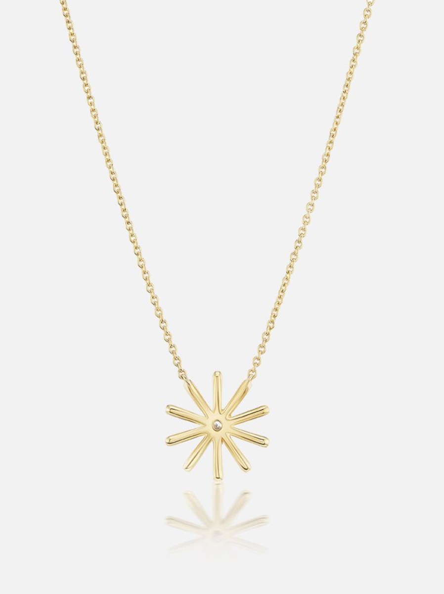 Jewelry Harwell Godfrey | Tiny Sunflower Pendant Necklace