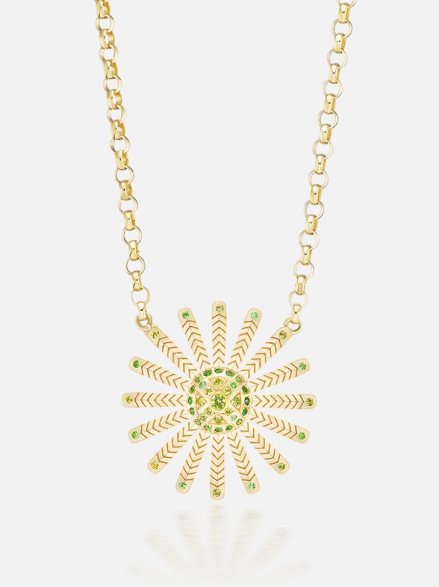 Jewelry Harwell Godfrey | Mini Sunflower Pendant Necklace