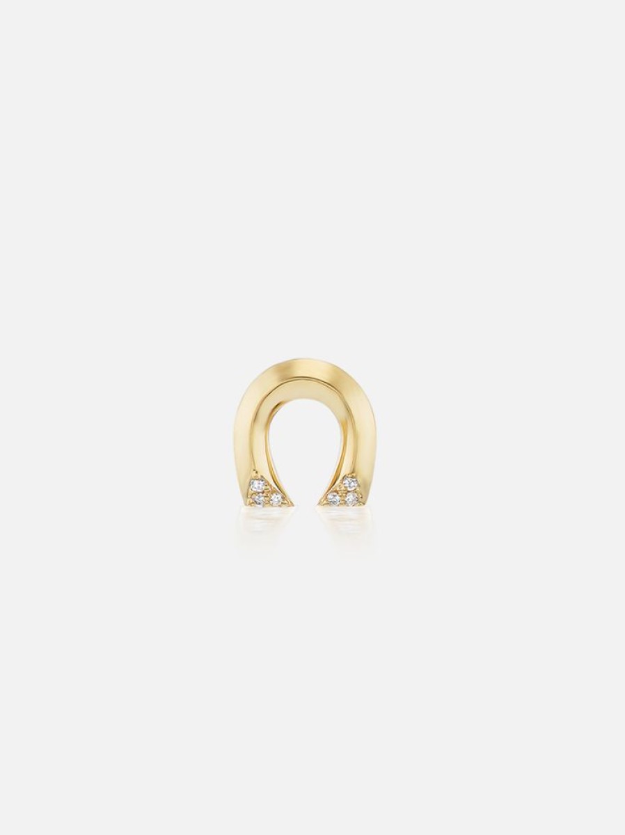 Jewelry Harwell Godfrey | Tiny Horseshoe Stud Earring Single