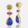 Jewelry Harwell Godfrey | Peridot - Rhodalite - Lapis Drop Earrings