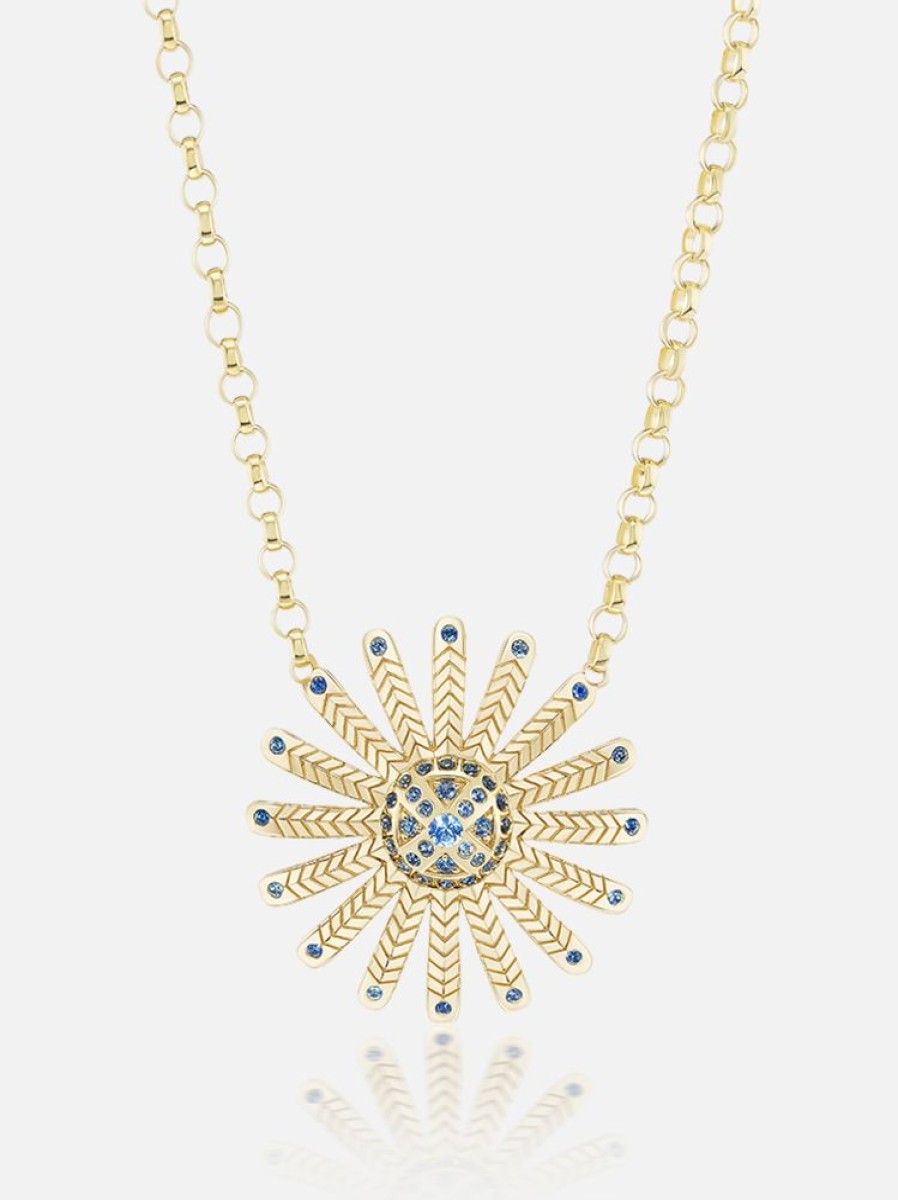 Jewelry Harwell Godfrey | Mini Sunflower Pendant Necklace