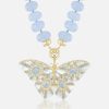 Jewelry Harwell Godfrey | Chalcedony Butterfly Pendant Necklace Set