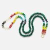 Jewelry Harwell Godfrey | 32" Malachite And Rainbow Bead Foundation Necklace