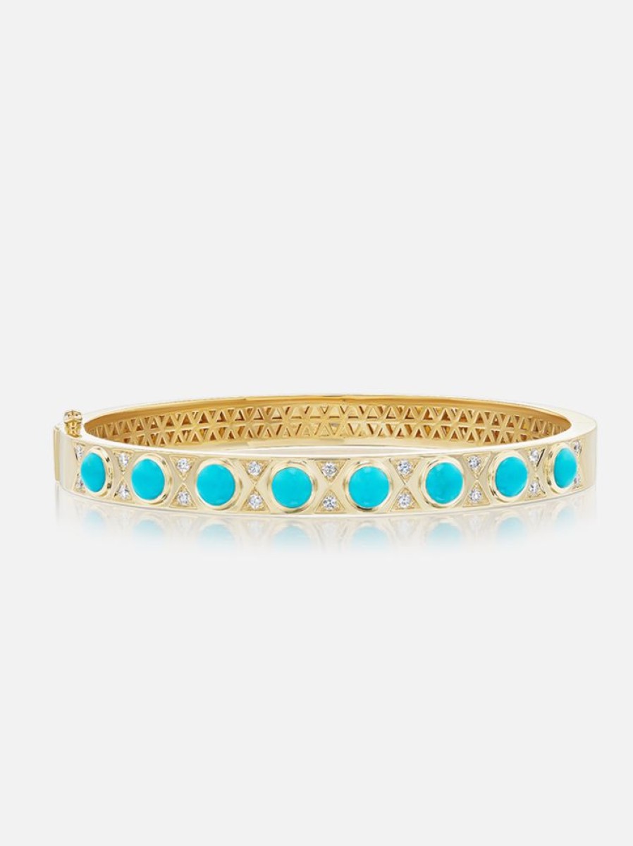 Jewelry Harwell Godfrey | Turquoise Cabochon Bangle