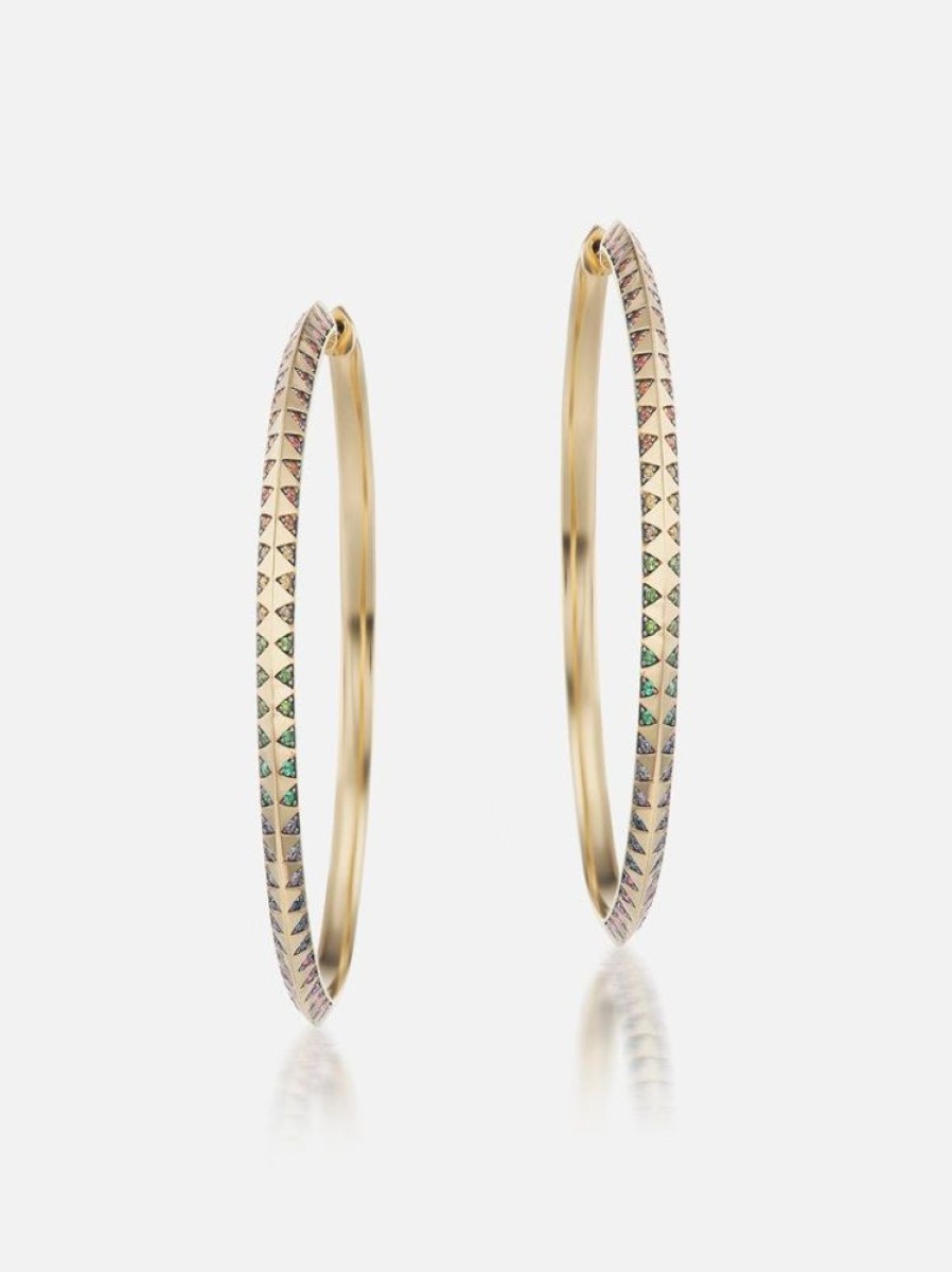 Jewelry Harwell Godfrey | Skinny Talisman Hoop Earrings