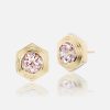 Jewelry Harwell Godfrey | Hexed Morganite Stud Earrings