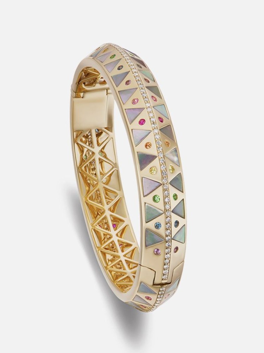 Jewelry Harwell Godfrey | Chubby Stone Inlay Bangle