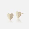 Jewelry Harwell Godfrey | Heart Stud Earrings